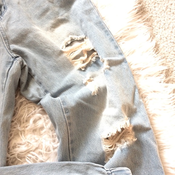 Kittenish Distressed Ansley Denim Joggers - Picture 10 of 12